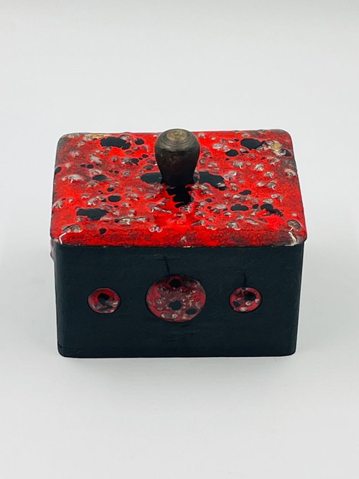 Caja de arte brutalista Esmaltes – decoratieve objecten, Copper, Wood