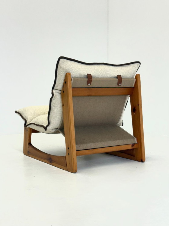 Image 1 of Italienischer Sessel von Ibisco aus weißem Bouclé