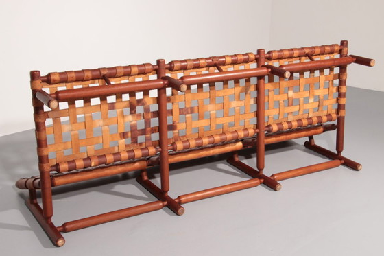 Image 1 of Canapé trois places par Ilmari Tapiovaara pour Paolo Arnaboldi, Italie 1957 