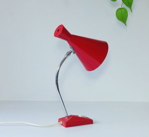 Space Age Tafellamp jaren 60 70 Hustadt Mid Century Diabolo Lamp