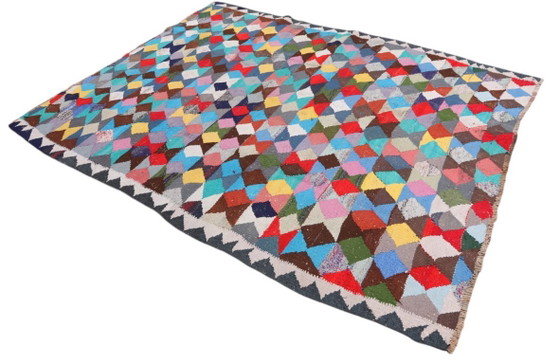 Kelim Modern Caucus Kilim - Art Arménien Vintage – Tapis, Wool (photo 3 of 5)