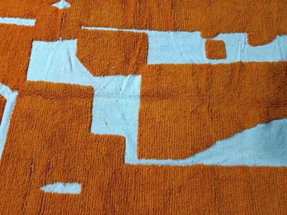 Image 1 of Orange tapis bérbere en laine 300cmx200cm 