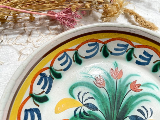 Antique French Nevers Faience Deep Plate, 19th Century – Crockery (photo 6 of 9)