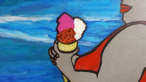 Image 1 of T.v.Steenbetgen "Big Sweet Summer" 100 x 100 cm New