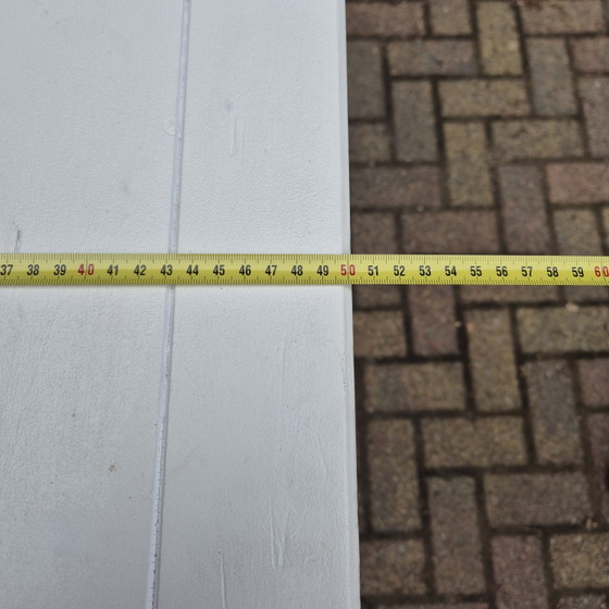 Image 1 of Landelijke witte commode kast met 2 lades en opbergruimte