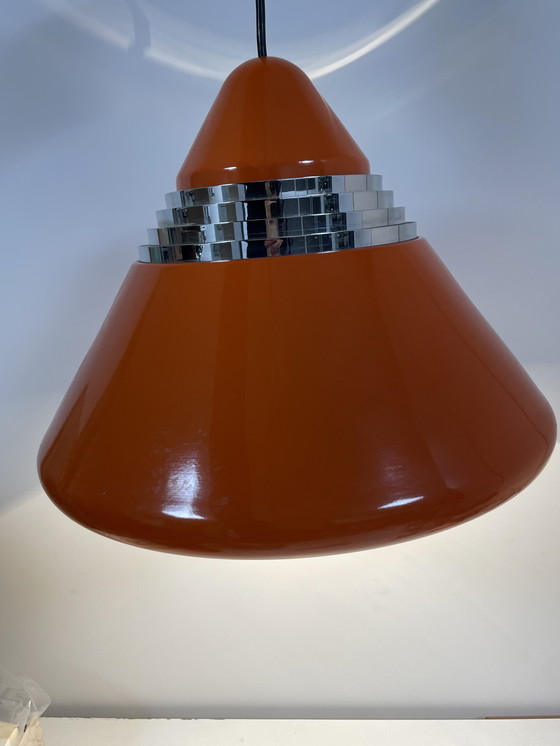Image 1 of Abat-jour vintage Staff Leuchten laqué orange, modèle 5535/36 - conçu par Alfred Kalthoff
