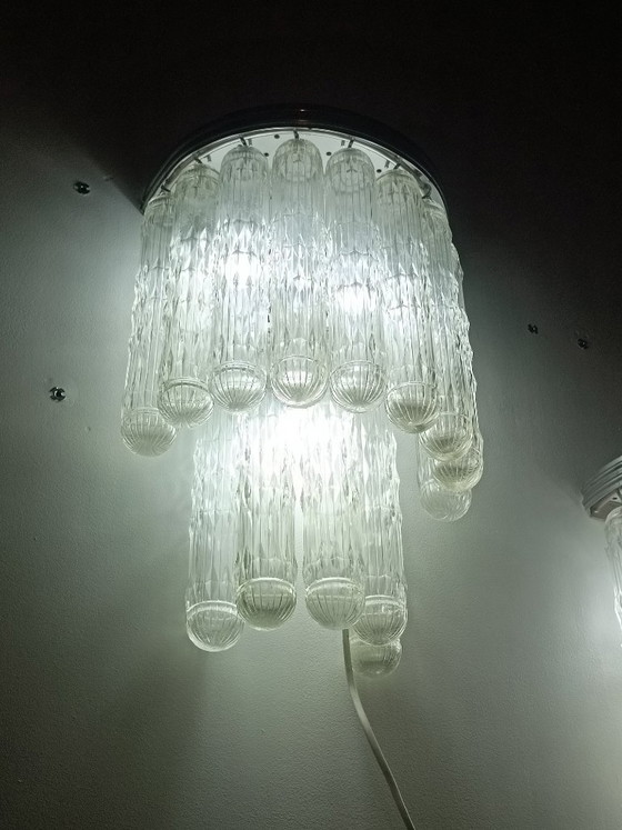 Image 1 of Ensemble de luminaires verre de Murano par Venini 1970s