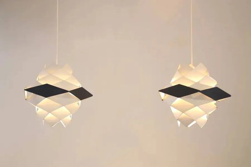 Set of two Preben Dal Symfoni pendant lamps – hanglampen, Metal, Mid Century Modern (photo 2 of 3)