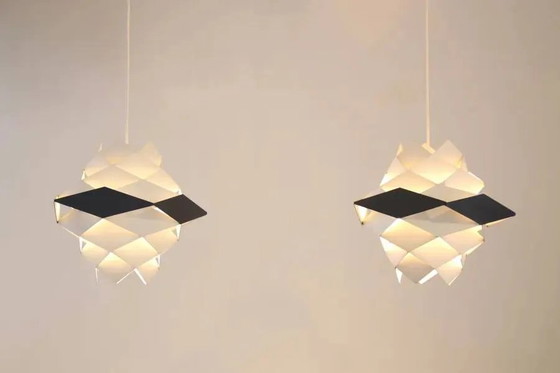 Set van twee Preben Dal Symfoni hanglampen – Metal, Mid Century Modern (photo 2 of 3)