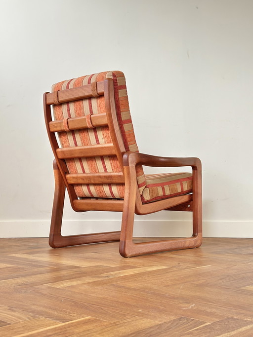 Poltrona vintage di design danese EMC in legno di teak, anni '50/'60/'70 – fauteuils, Wood, Textile (photo 2 of 15)
