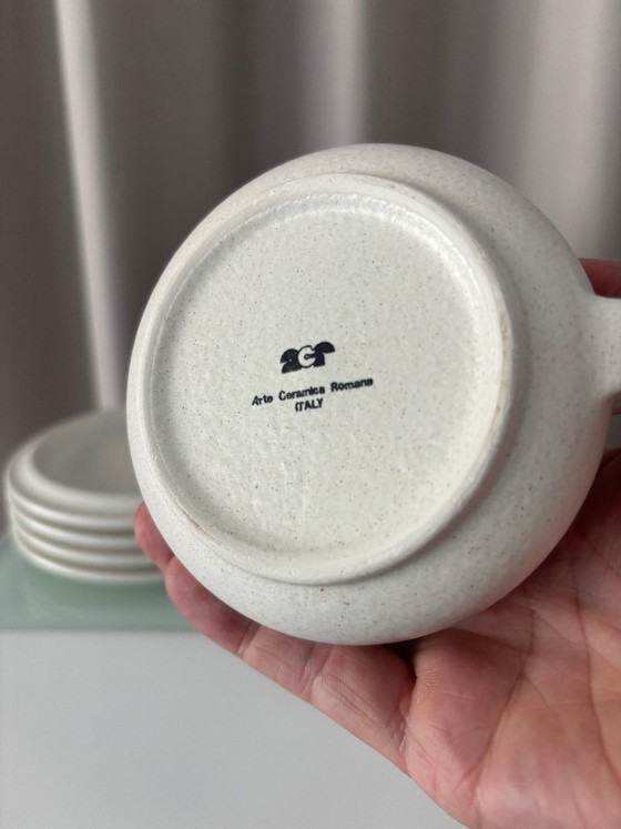 Franco Bucci Kaffeeservice - ACR Arte Ceramica Romana - 1973 – Geschirr (photo 6 of 15)