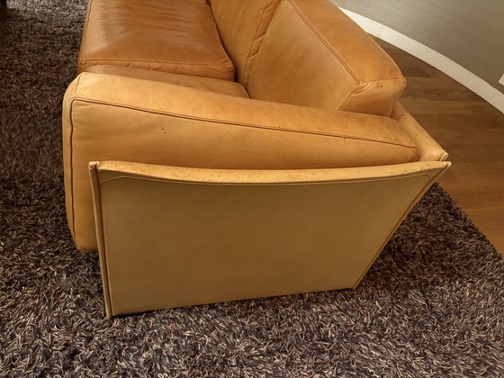 Image 1 of Cassina 3-seater leather sofa