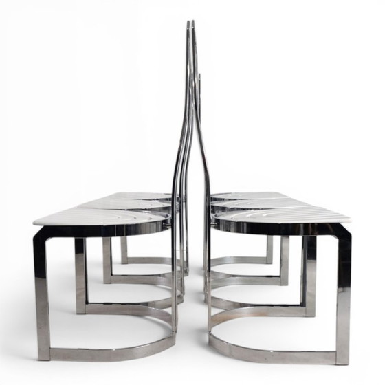 Image 1 of Set di 6 sedie da pranzo postmoderne Allmilmö, 1980
