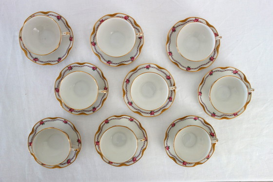 Image 1 of Servizio da caffè in porcellana Haviland per 9 persone, inizio XX secolo, set da 20