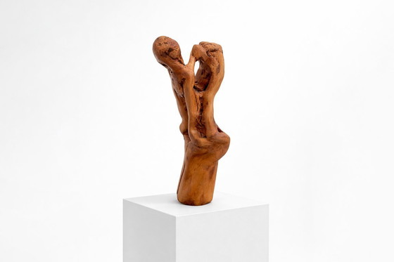 Image 1 of Vintage wooden statue sculpture