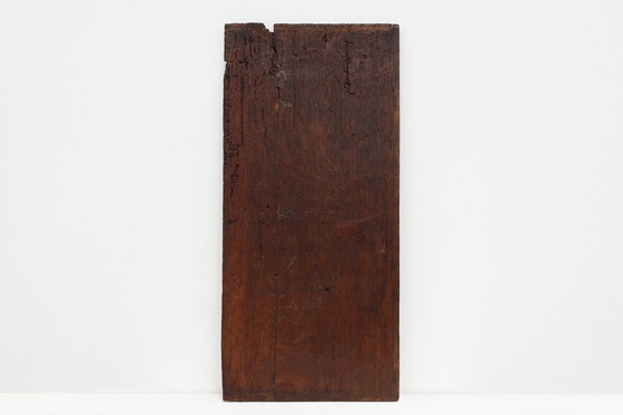 Image 1 of 16th Century oak carved Gothic Panel, Belgium