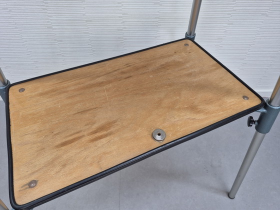 Table d'appoint vintage (table pour projecteur de films Karba) – Porte-plantes, Metal, Wood (photo 7 of 15)