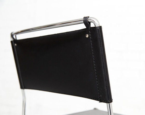 Image 1 of Leather Barstools by Giandomenico Belotti for Alias, 1980s, Set of 6