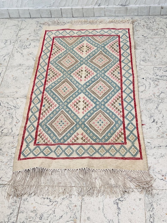 Image 1 of Handmade vintage Tunisian rug