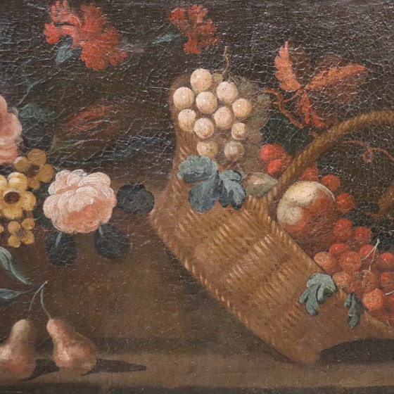 Image 1 of Oil Painting on Canvas, Still Life, Italy 18th Century