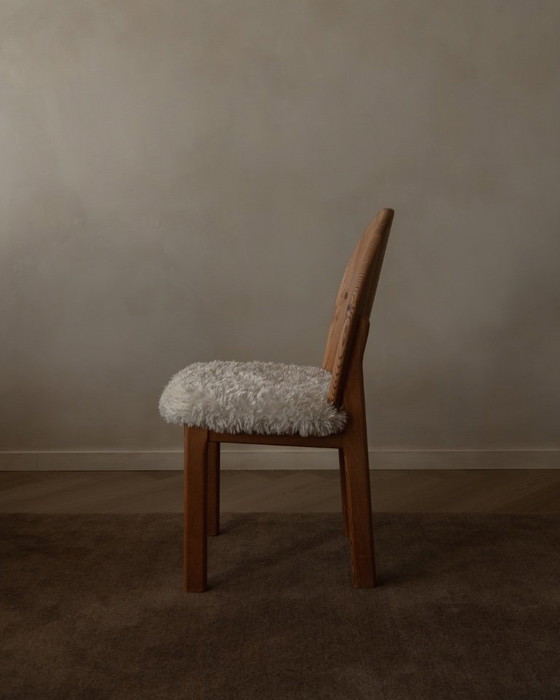 Image 1 of Vintage Danish Pine Dining Chairs (Set of 4) | Niels Koefoed Style | Rustic Scandinavian Modern | 1970s–80s