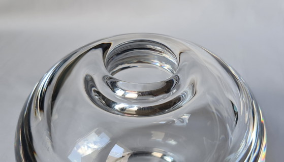 Vintage ball vase / paperweight – Peill & Putzler – 1960s / 1970s, Tapio Wirkkala style, signed "P", 2,254g (photo 4 of 15)