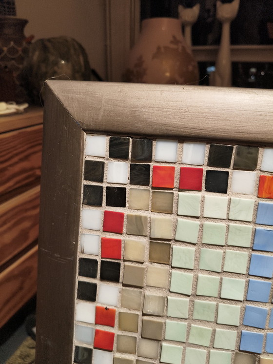 Image 1 of Mosaïque murale au design vintage et moderne du milieu du siècle