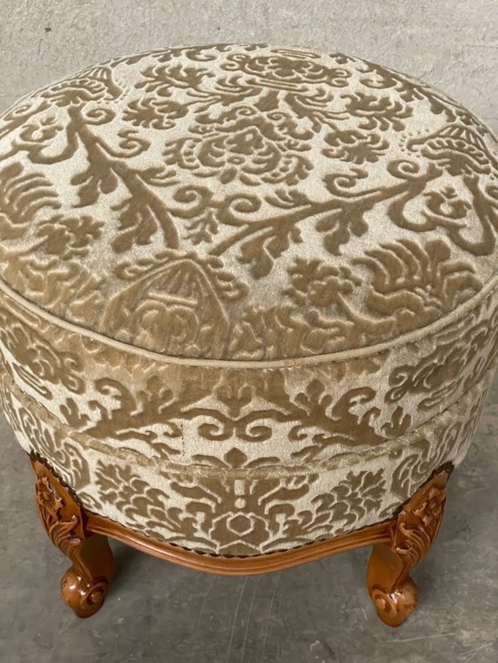 Image 1 of Prachtige Vintage Louis xv Poef