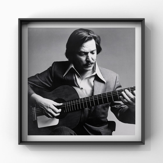 Image 1 of 1x œuvre d'art en noir et blanc de Carlos Jobim, milieu du XXe siècle, années 1970