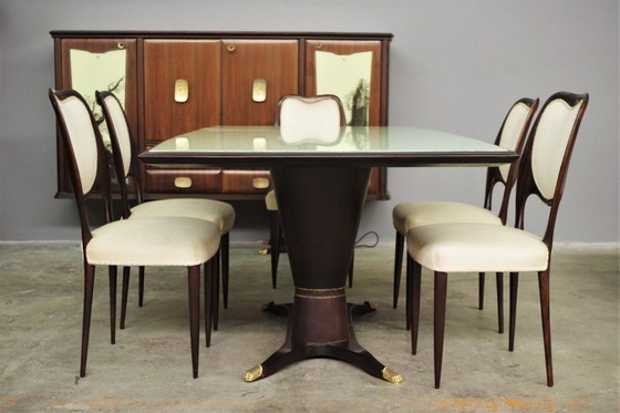 Image 1 of Exceptional Complete Vintage Dining Set - Fratelli Rigamonti Desio (Milan), 1940