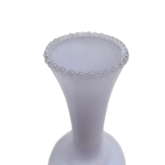 Image 1 of Italian white glass opaline vase – 1960s