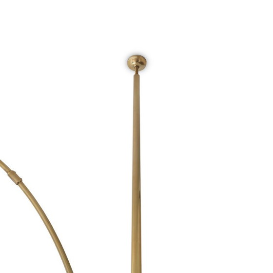 Image 1 of Florian Schulz BOCA | Lampes à arc vintage en laiton des années 70 | Luminaire