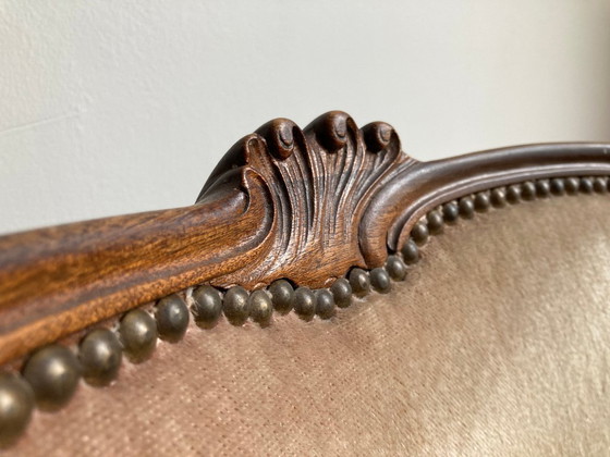 Image 1 of Mesa redonda con 4 sillas retro