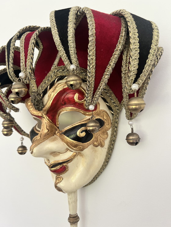 Image 1 of Vintage Venezia Carnaval Nar Masker