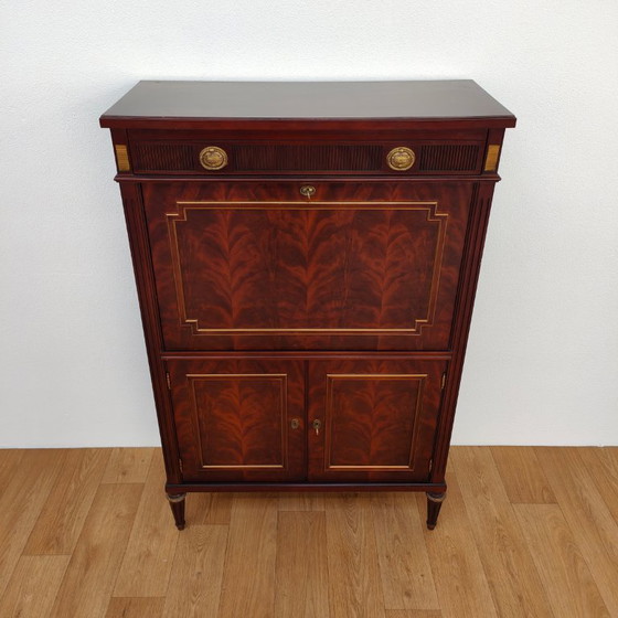 Image 1 of Antieke Mahoniehouten Secretaire in Empire-stijl