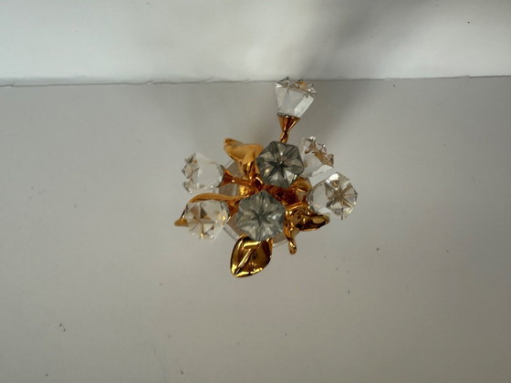 Image 1 of Vaso in miniatura Swarovski con fiori