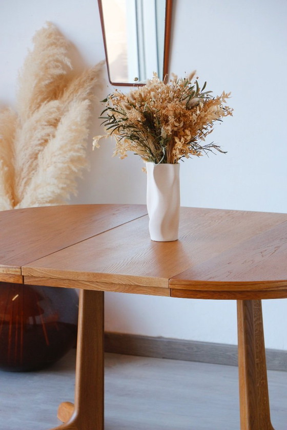 Image 1 of Extendable Vintage Oak Dining Table | Scandinavian Design