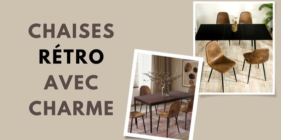 Image 1 of 4x Urban Meuble Chaises de Salle à Manger Scandinaves Vintage Suède Marron Rétro