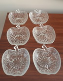 Italiaanse vintage CoVetro glazen appelschaaltjes | 1970s