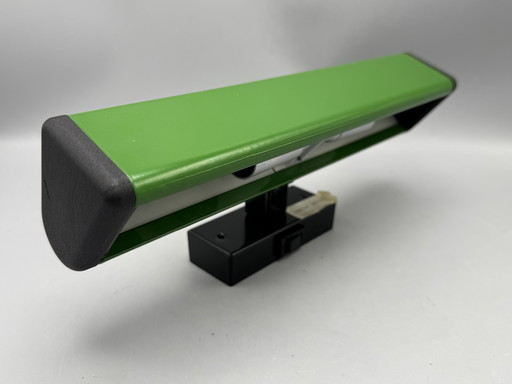 Lampada da libreria/pianoforte di metà secolo "Stonelight" – lampada da parete di design regolabile in verde e nero
