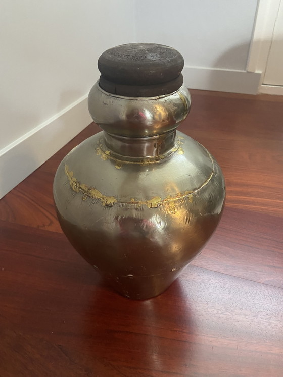 Decorative Metal Jugs – Vases, Wood, Brass (photo 4 of 8)