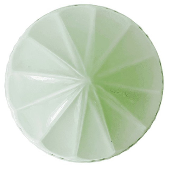 Image 1 of Vintage Thabur Art Deco Plafondlamp mintgroen 1930's plafonnière