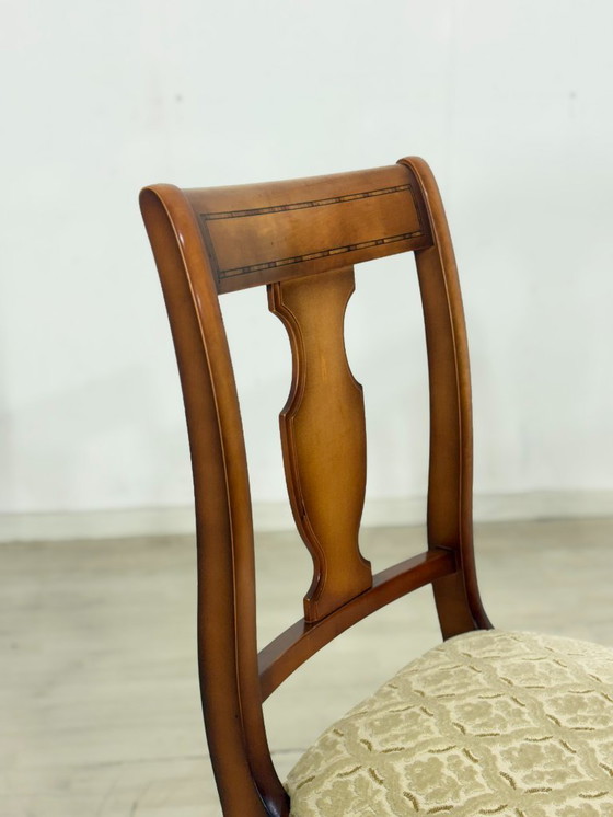 Image 1 of Lot de 6 chaises Warrings de haute qualité / Chaises de salle à manger vintage / Chaises de cuisine en bois de cerisier