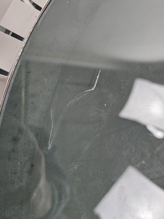 Image 1 of Mesa de centro cromada y cristal Italia años 70