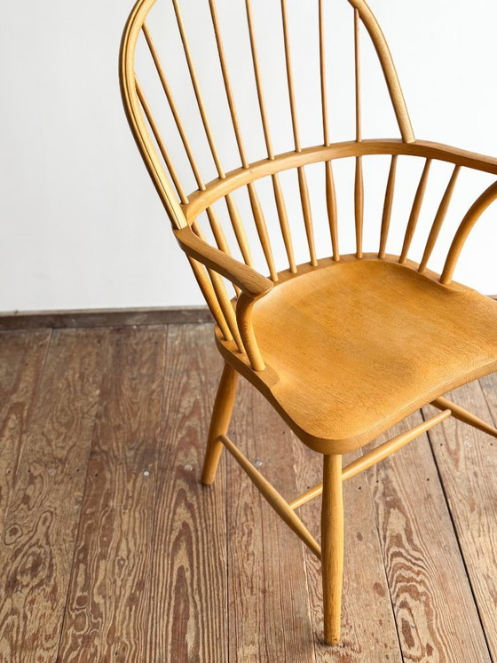 Image 1 of Fauteuil CH 18A en Chêne par Frits Henningsen pour Carl Hansen