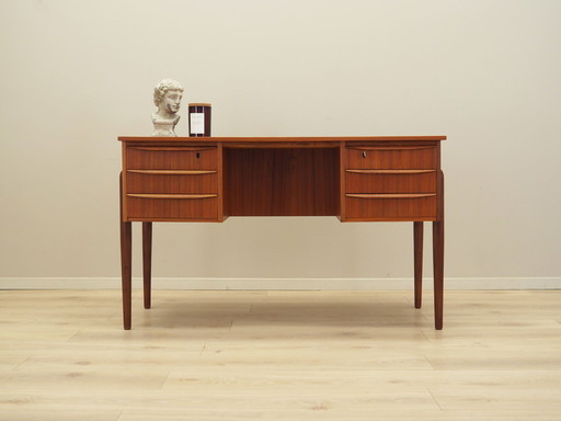 Teak Desk, Danish Design, 1960s, Production: Denmark