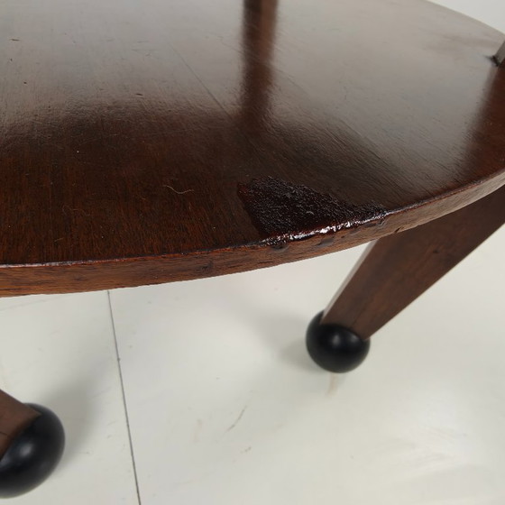 Image 1 of Art Deco oak coffee table – Amsterdam School, Netherlands, 1930s