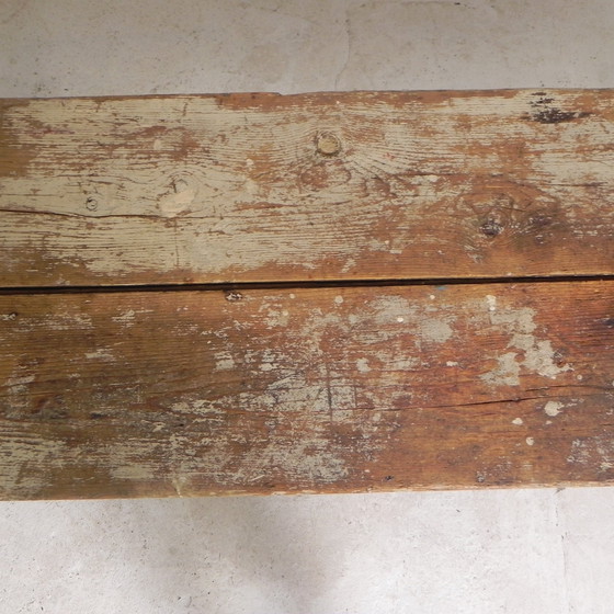 Image 1 of Grande table pliante, table à bière Biere Amos Metz, années 1930