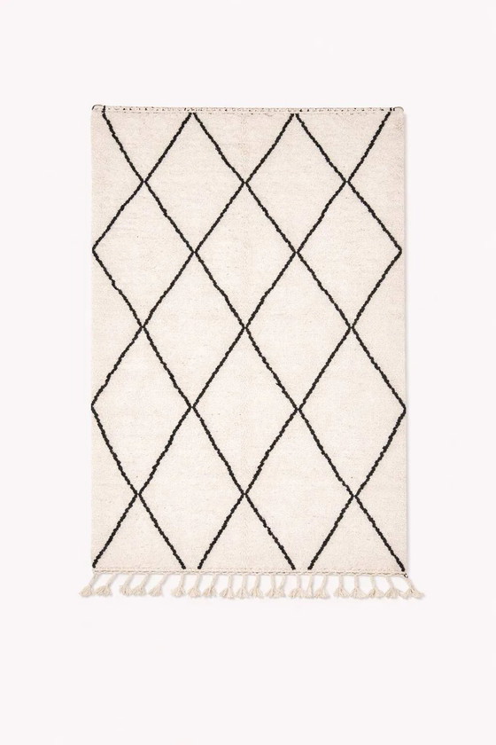 TAPIS EN LAINE FAIT MAIN – Wool, Cotton (photo 5 of 5)