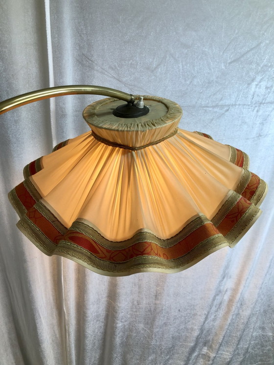 Mid Century Arc Floor Lamp Brass 50s 60s, Floor lights, Orange (photo 2 of 15)